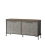 Hanah Home Armario Multiusos Vs5-Cga Marrón, Gris y Antracita